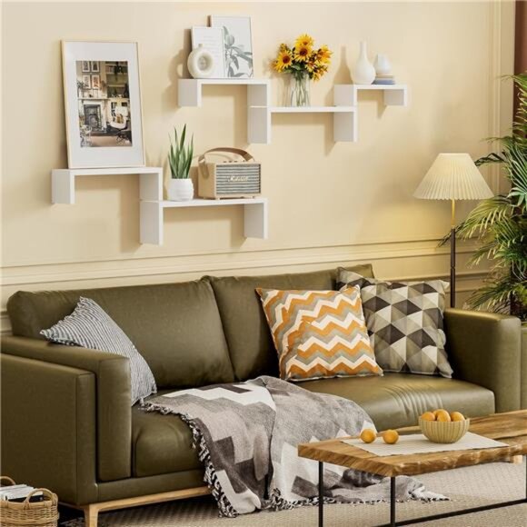 Floating Shelves for Wall, Wall Shelves for Bathroom, Bedroom, Living Room - Picture 4 of 7